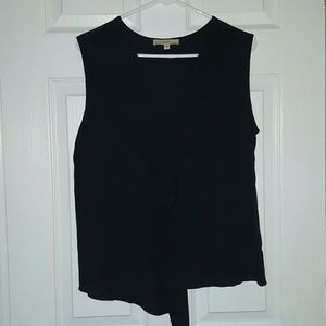 NWOT Women's Cascade Ruffle Front Top
